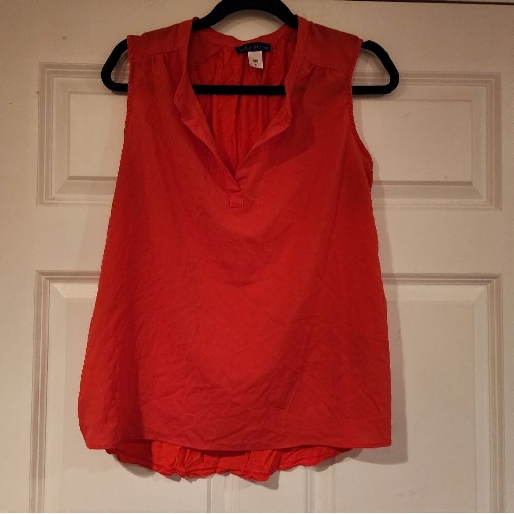 Simply Styled Orange sleeveless blouse M